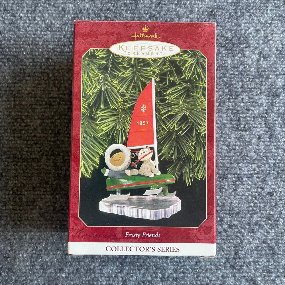 1997 Hallmark Keepsake Frosty Friends 18th in Series Iceboat Ornament QX6255